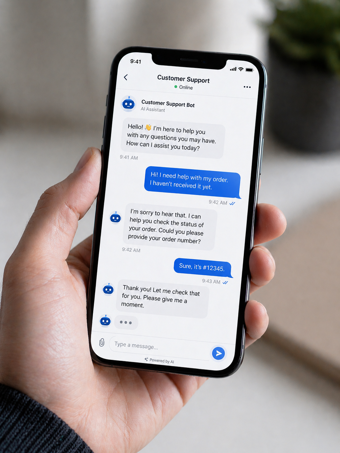 Custom AI chatbot interface Switzerland — Chrono Labs